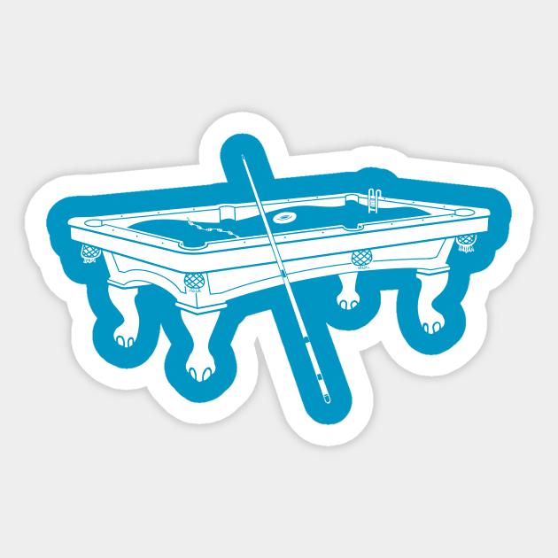 Pool Table Sticker by aptmedia